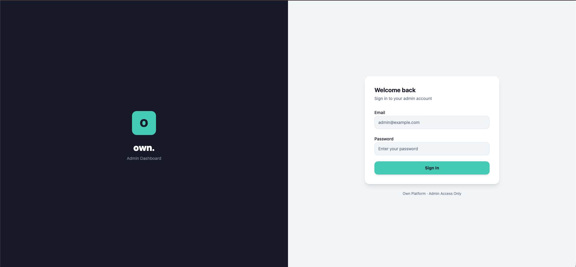 Own. (Social Media App)